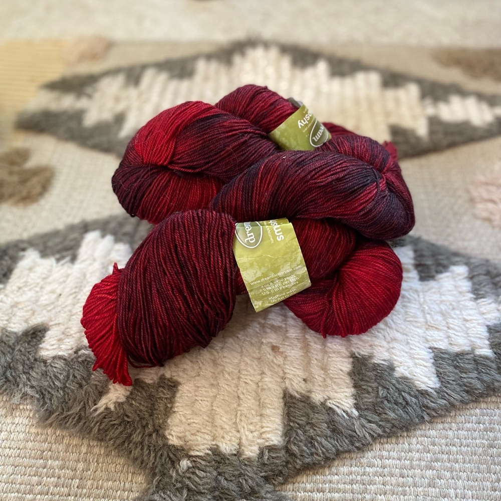 DREAM Smooshy Hand Painted 100% Australian Wool Sock Yarn - lot of 3